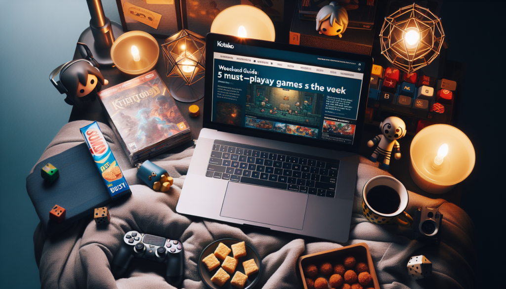 découvrez les incontournables jeux vidéo de la semaine avec le guide du week-end de kotaku. ne manquez pas notre sélection de cinq titres à essayer absolument pour une expérience de jeu inoubliable.