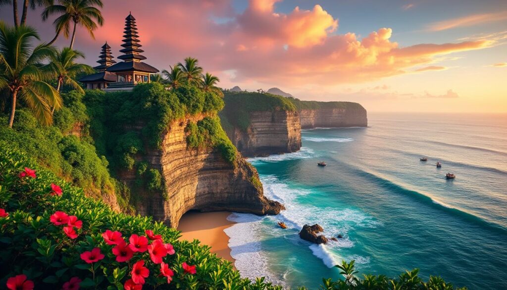 explorez uluwatu, un trésor secret niché au sud de bali. plages époustouflantes, culture riche et panoramas à couper le souffle vous attendent dans cette destination authentique. parfait pour les aventuriers et les amoureux de la nature !