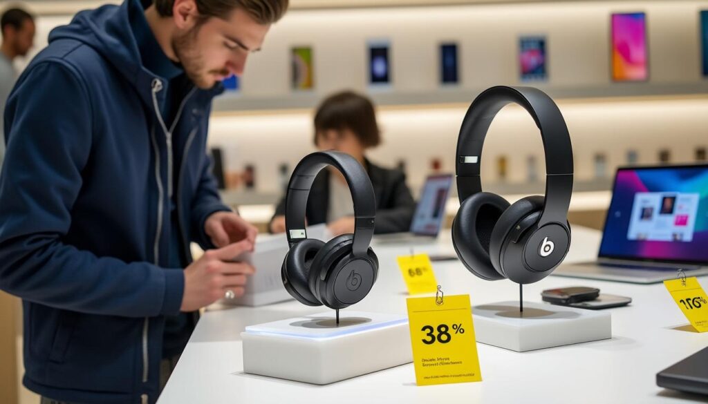 apple baisse discrètement de 49 % le prix des écouteurs beats studio pro à réduction de bruit active pour écouler ses stocks rapidement.