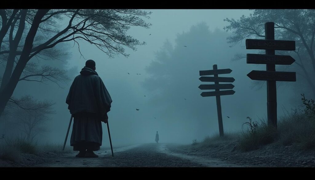 découvrez le coffret zatôichi par roboto films, une immersion dans l'errance solitaire du héros aveugle, entre combats épiques et quête intérieure, à la croisée des chemins.