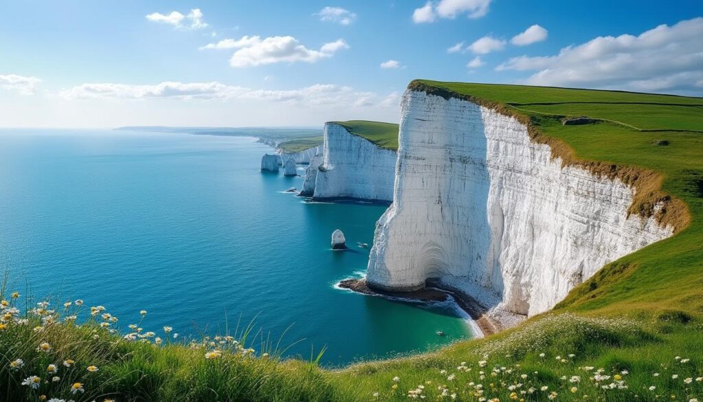 explorez la majestueuse falaise de beachy head en angleterre et admirez ses paysages côtiers spectaculaires, son histoire fascinante et sa nature préservée.