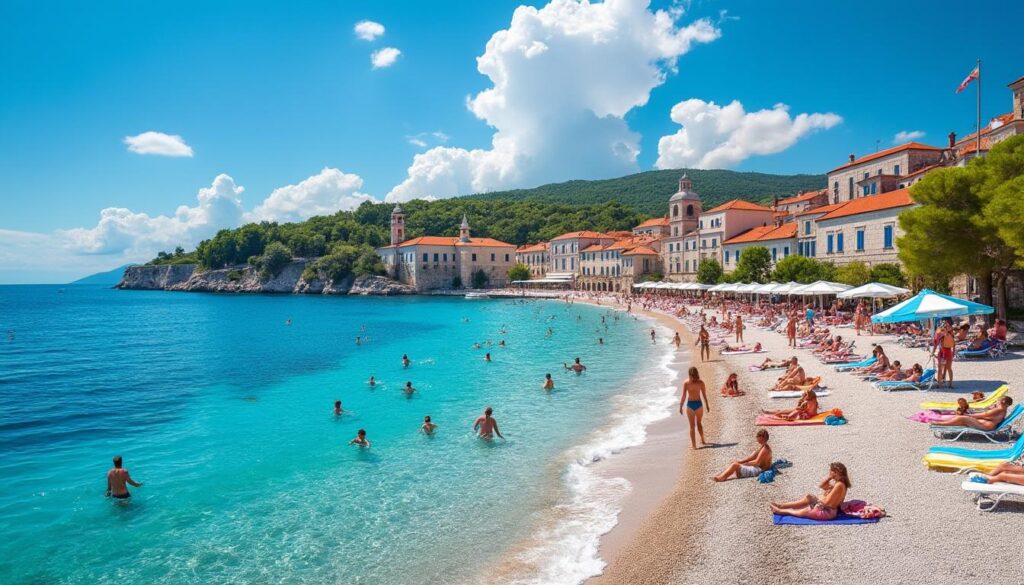 explorez gradska plaza à trogir, une plage croate prisée offrant des activités incontournables pour tous les âges. profitez du soleil, des sports nautiques et de la beauté méditerranéenne.
