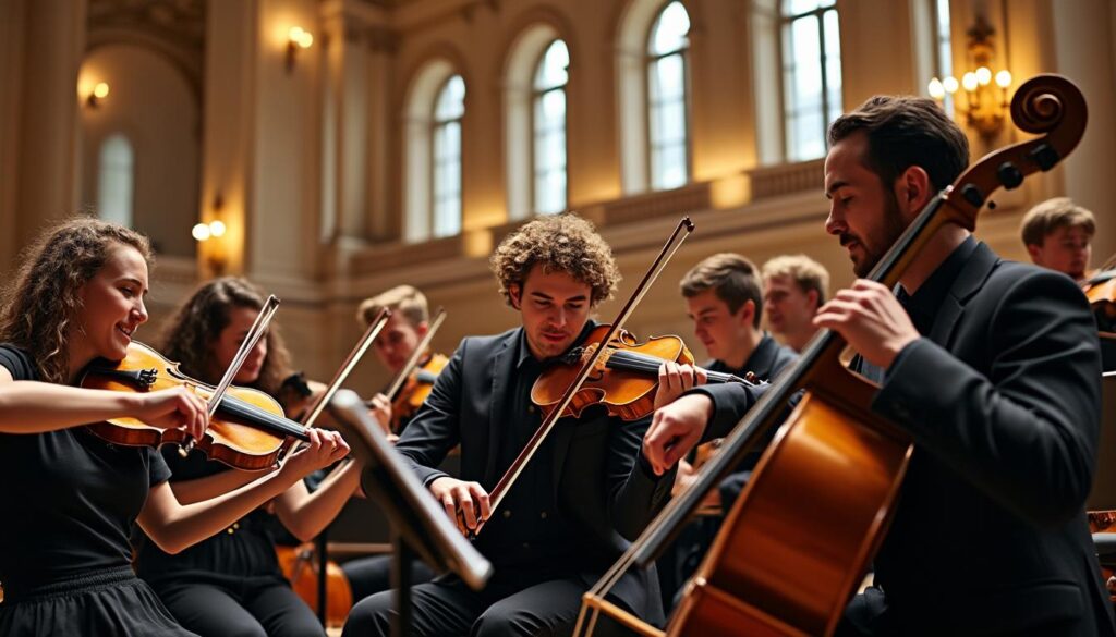 découvrez comment philippe béziat capture l’essence de 'nous l’orchestre', une œuvre qui célèbre la force d’une symphonie collective en pleine action.