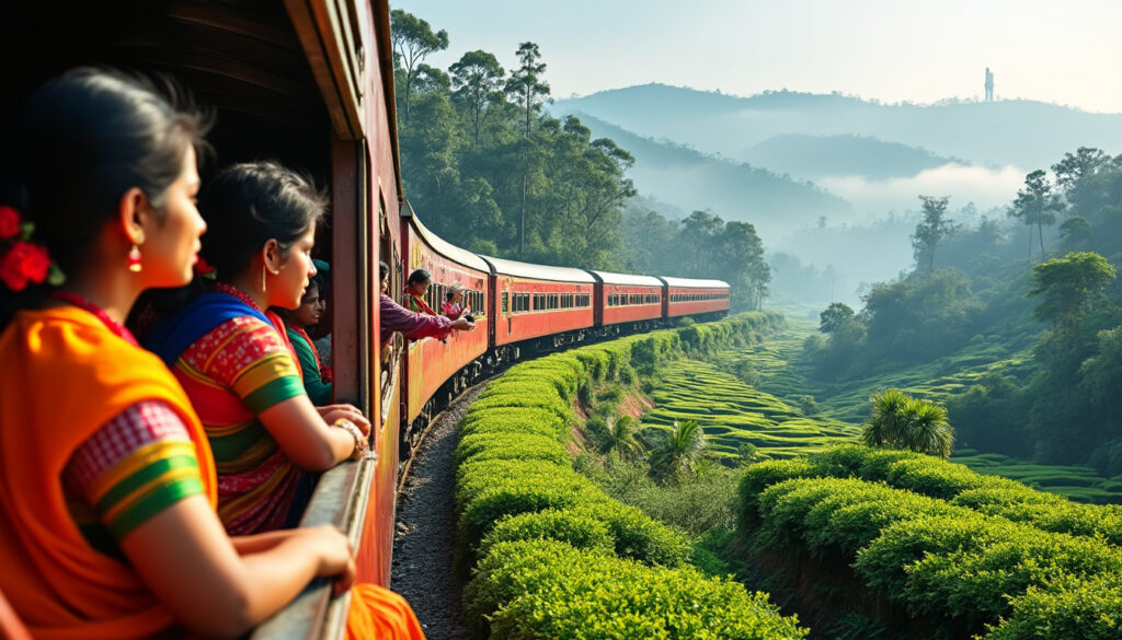 découvrez un voyage unique en train à travers le bangladesh, de l'effervescente capitale dhaka jusqu'à la charmante ville de srimangal, célèbre pour ses plantations de thé et ses paysages verdoyants.