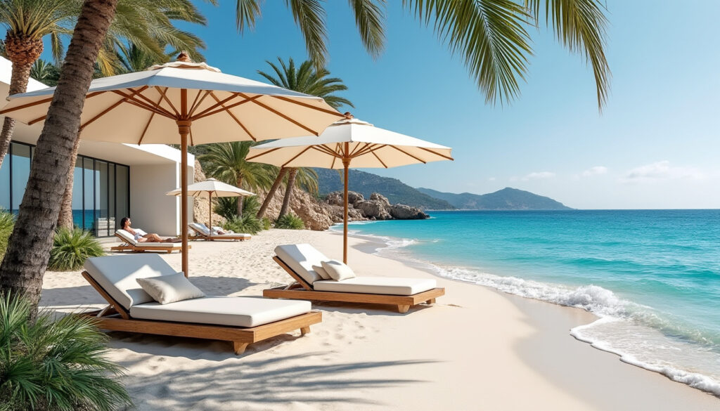 découvrez un séjour élégance à majorque adult only dès 1092 € et profitez d’un cadre raffiné en bord de la plage d’es trenc pour des vacances inoubliables alliant confort et tranquillité.