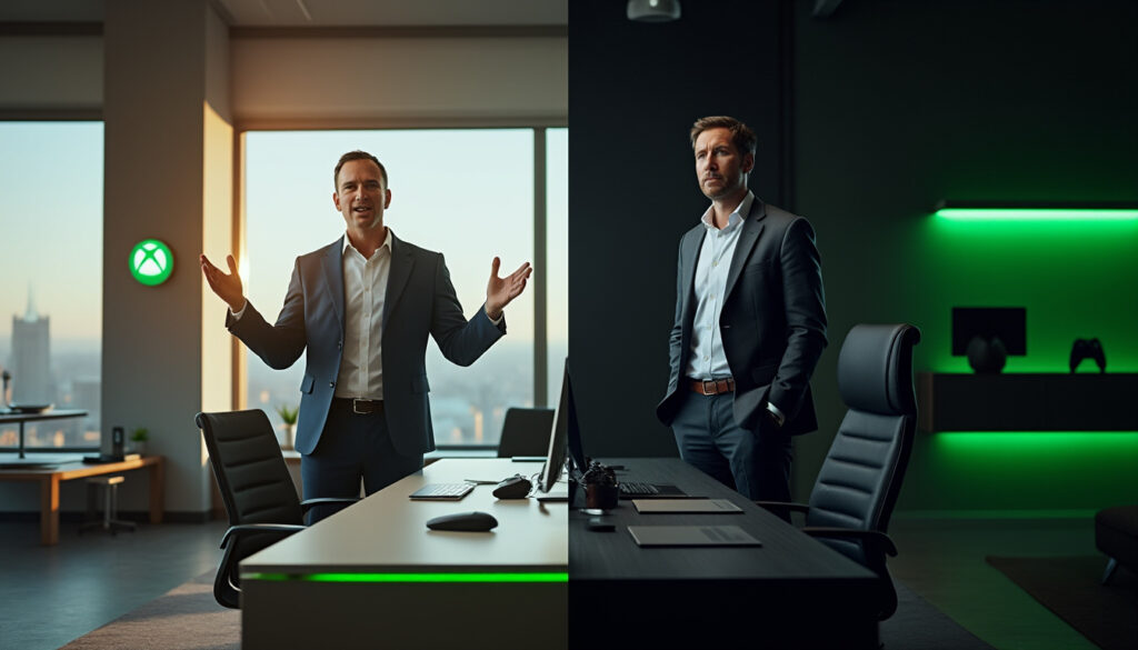 découvrez l'évolution du discours du pdg de microsoft sur la xbox, comparant ses propos d'il y a un an à ceux d'aujourd'hui.