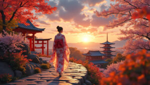 découvrez l'univers poétique d'akiko ohku à travers un voyage enchanteur sous le ciel magique de kyoto, mêlant art et émotions.