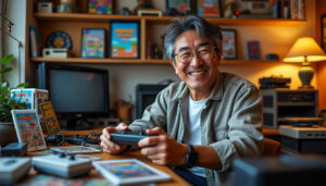 découvrez shinya arino, le maître des jeux rétro, qui célèbre la nostalgie des fans en explorant les classiques wii et mettant en lumière l'âge d'or du gaming.