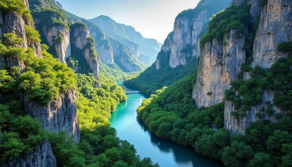 explorez les magnifiques gorges du verdon, un joyau naturel de france offrant des paysages à couper le souffle et des activités en plein air inoubliables. ne manquez pas cette merveille incontournable !