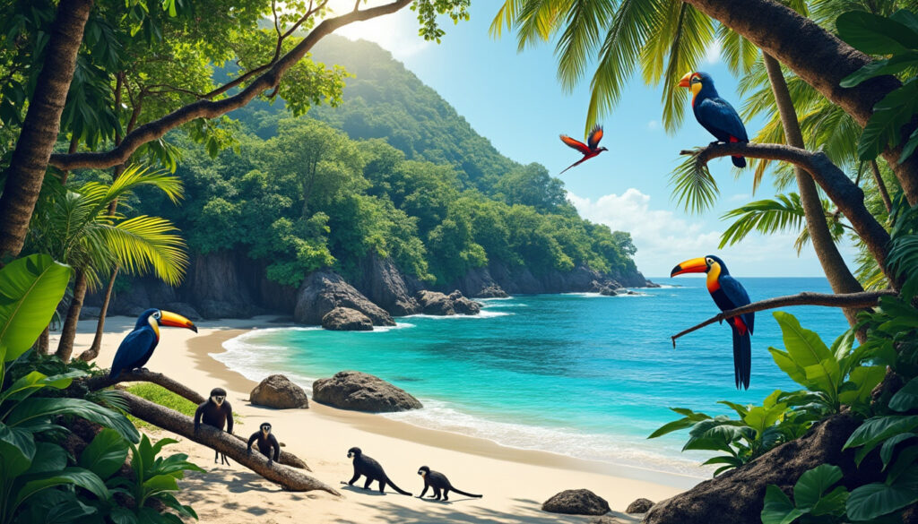 explorez le parc national manuel antonio au costa rica, un véritable joyau naturel réputé pour ses plages paradisiaques, sa biodiversité exceptionnelle et ses sentiers accessibles. découvrez pourquoi ce lieu est une destination incontournable pour les amoureux de la nature et de l'aventure.