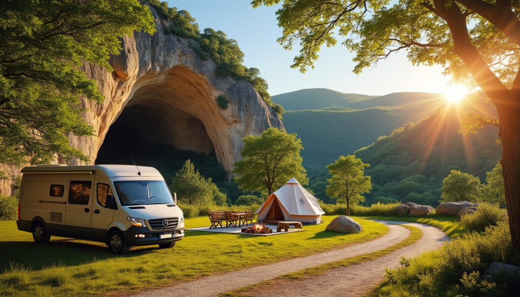 découvrez un road-trip de 7 jours en dordogne, entre exploration de grottes secrètes et nuits en campings pittoresques en van, pour une aventure inoubliable au cœur de la nature.