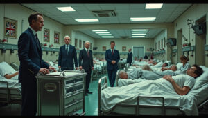 dans « britannia hospital », lindsay anderson livre une satire mordante de la société britannique, entre absurdité, tensions sociales et humour noir.