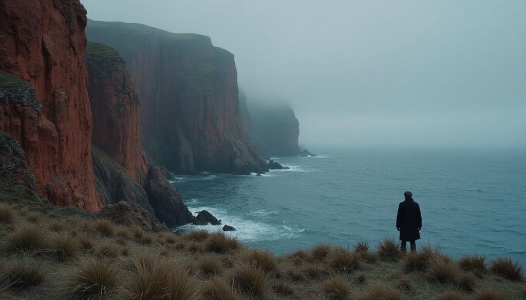 bruno dumont présente « les roches rouges », un titre évocateur qui intrigue et invite à découvrir un univers singulier, entre mystère et poésie.