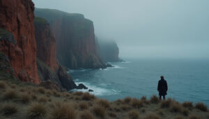 bruno dumont présente « les roches rouges », un titre évocateur qui intrigue et invite à découvrir un univers singulier, entre mystère et poésie.