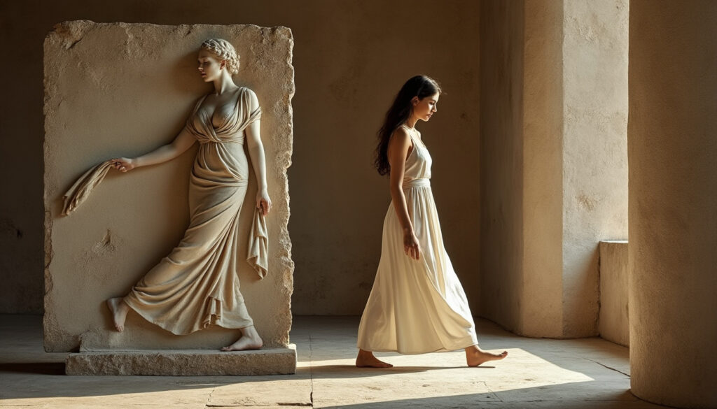 marine atlan revisite la gradiva, figure énigmatique de la littérature, et explore les mystères qui entourent ce personnage fascinant.