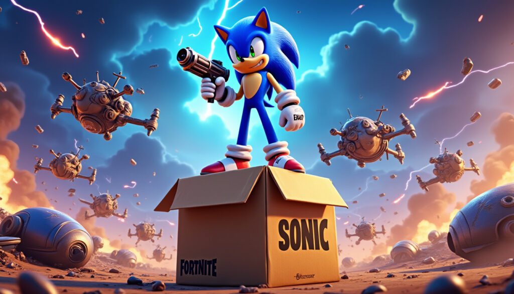 sonic débarque armé dans fortnite et fait un carton : découvrez comment les joueurs ont éliminé le dr eggman 14 millions de fois.